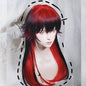 Free Shipping For Hivava Red Moon Black Red Wig