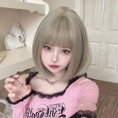 Free Shipping For Hivava Casual Series Short Ash Silver Bob Wig