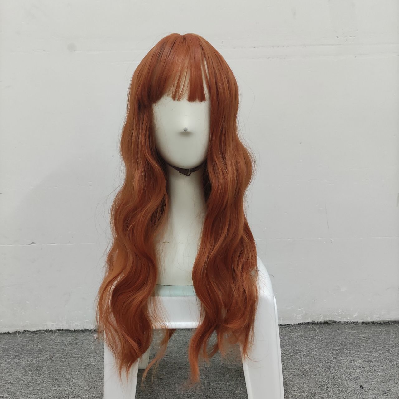 Free Shipping For Hivava Lolita Pumpkin Long Curly Wig