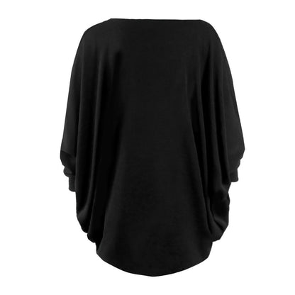 Clearance Loose Long Bat-wing Sleeves V-neck Regular Cardigan