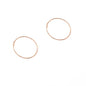 Contracted Joker Copper Smooth Circle Earrings-Homeunderwear