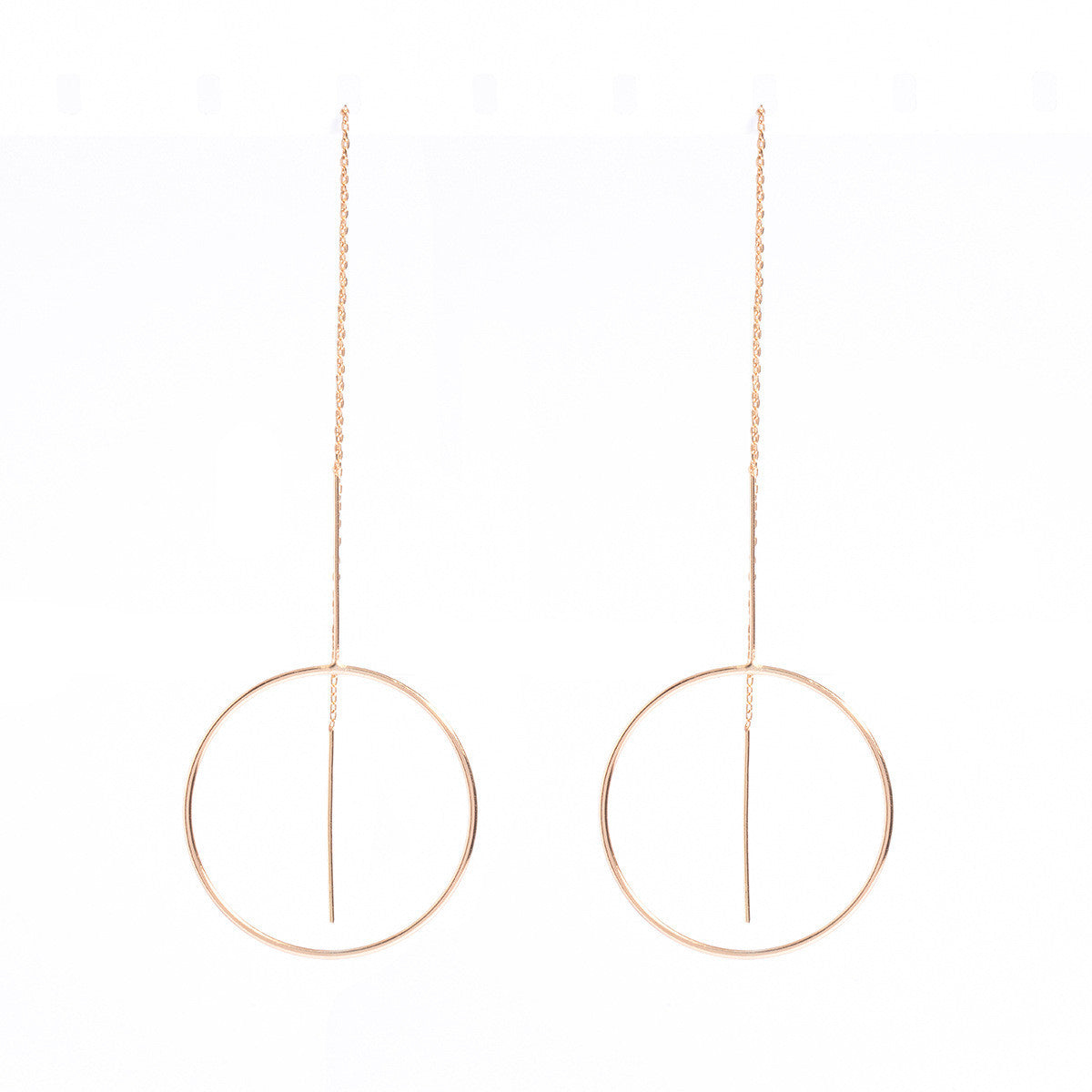 Strip Loops Tassels Earrings-Homeunderwear