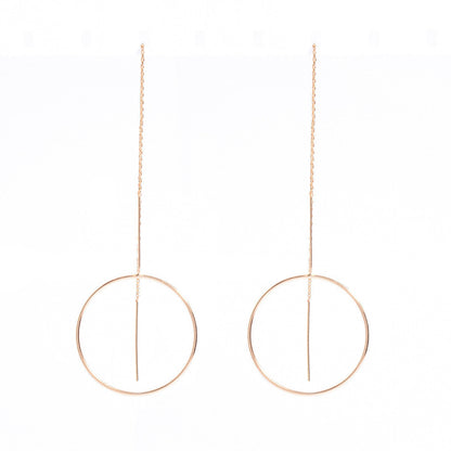 Strip Loops Tassels Earrings-Homeunderwear