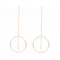 Strip Loops Tassels Earrings