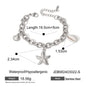 Free Shipping ForStainless Steel Starfish Shell Conch Bracelet For Women Fashion Beach Bracelets Birthday Jewelry Gifts