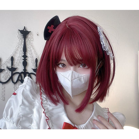 Free Shipping For Hivava Kawaii Lolita Bob Cherry Red Wig