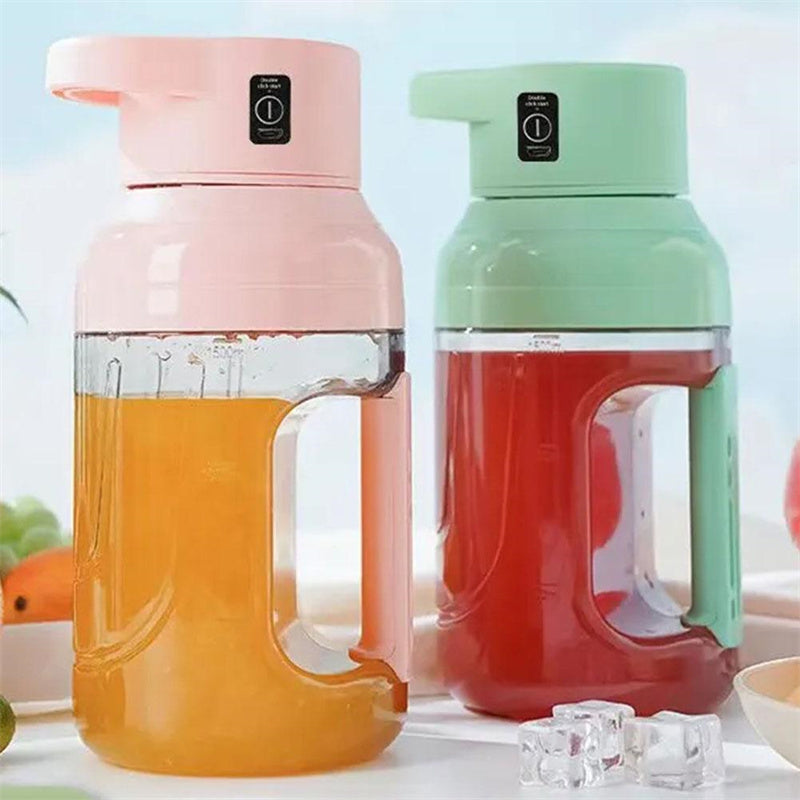 Free Shipping ForNew Arrival Summer Electric Juicer Portable Large Capacity 1500ml Juice USB Rechargeable Electric Portable Blender Kitchen Gadgets