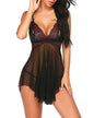 V-Neckline Lace Pajama Dress