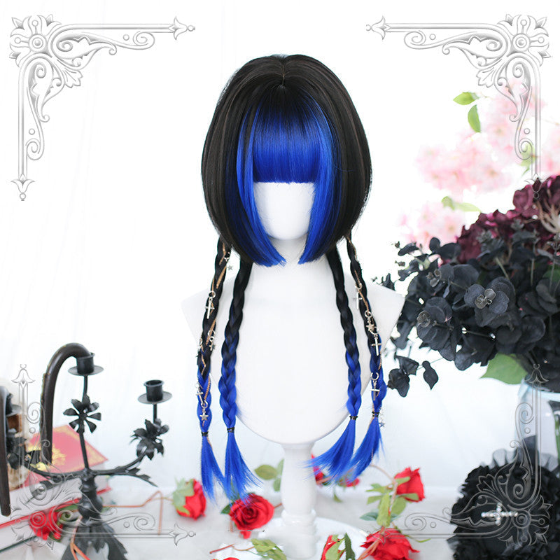 Free Shipping For Hivava Lolita Jellyfish Blue Black Wig