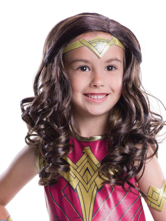 Free Shipping For Justice League: Wonder Woman child wig