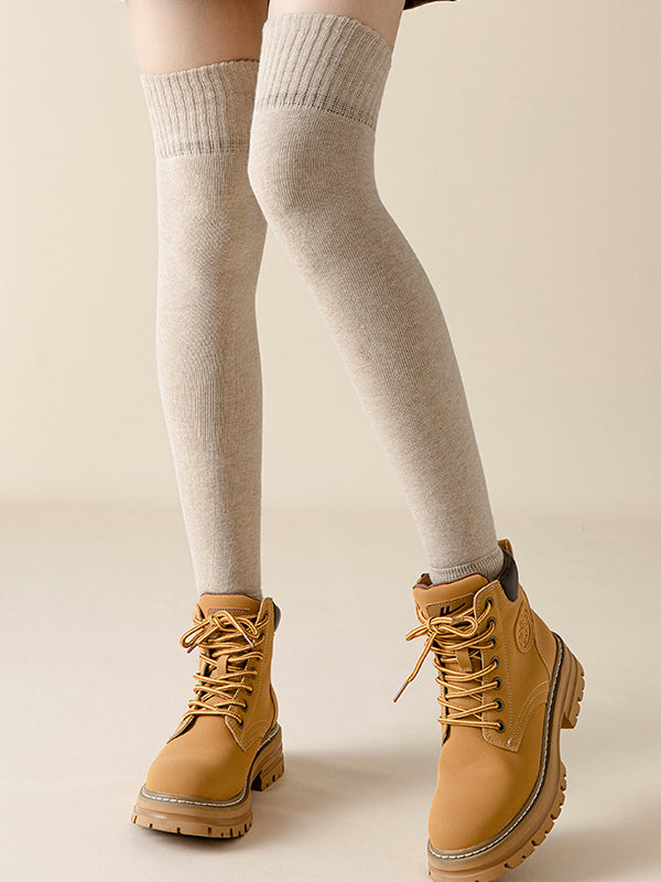 New Fashion Casual Skinny Keep Warm Solid Color Leg Warmers Accessories-Homeundewear