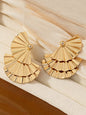 Geometric Solid Color Textured Earrings Accessories