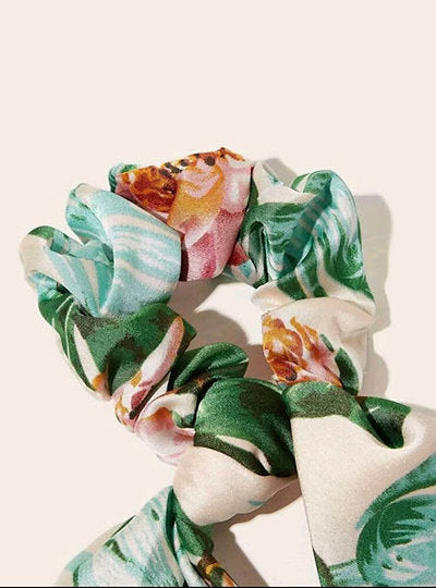 Free Shipping For Leaf Pattern Scrunchie