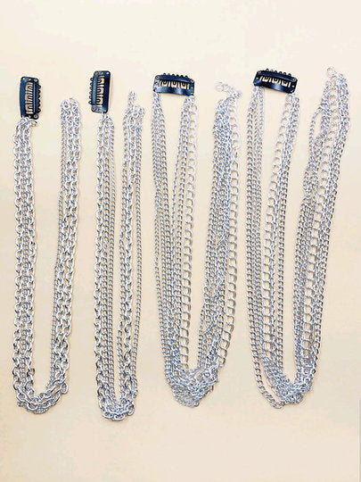 Free Shipping For 4 Pcs Chain Hair Jewelry