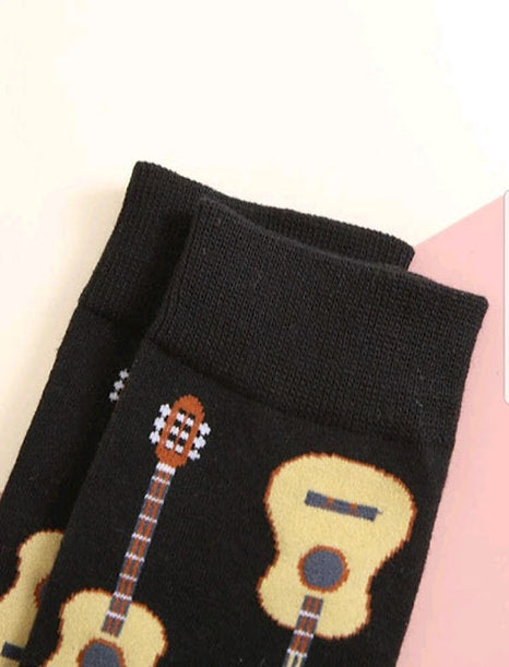 Free Shipping For Unisex Guitar Design Socks