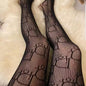 Free Shipping For Black Interlocking Monogram Mesh Tights