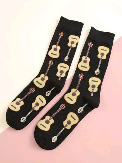 Free Shipping For Unisex Guitar Design Socks