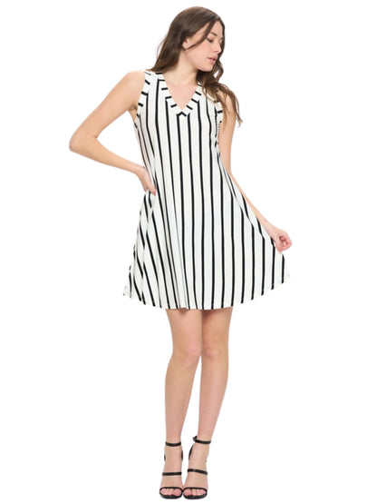 Free Shipping For Women's Striped Sleeveless Dress