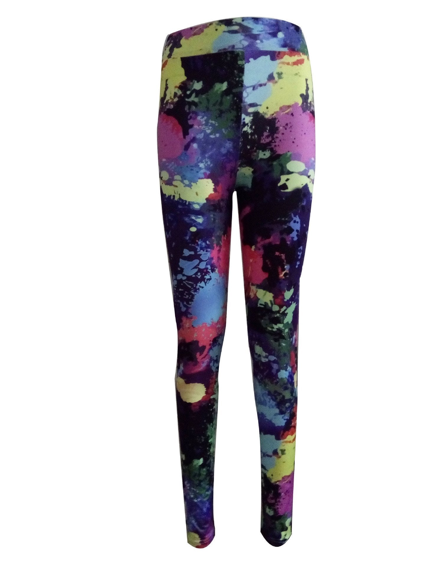 Clearance Low Waist Elastic Colorful Print Long Slim Leggings