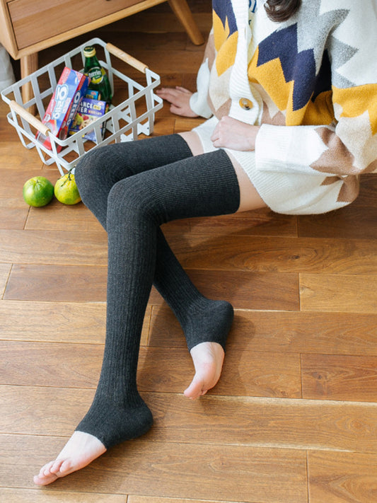 New Fashion Casual Skinny Keep Warm Solid Color Leg Warmers Accessories-Homeundewear