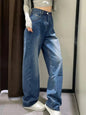 Washed High Waist Boyfriend Jeans