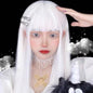 Free Shipping For Hivava White Harajuku Gothic Girl Long Wig