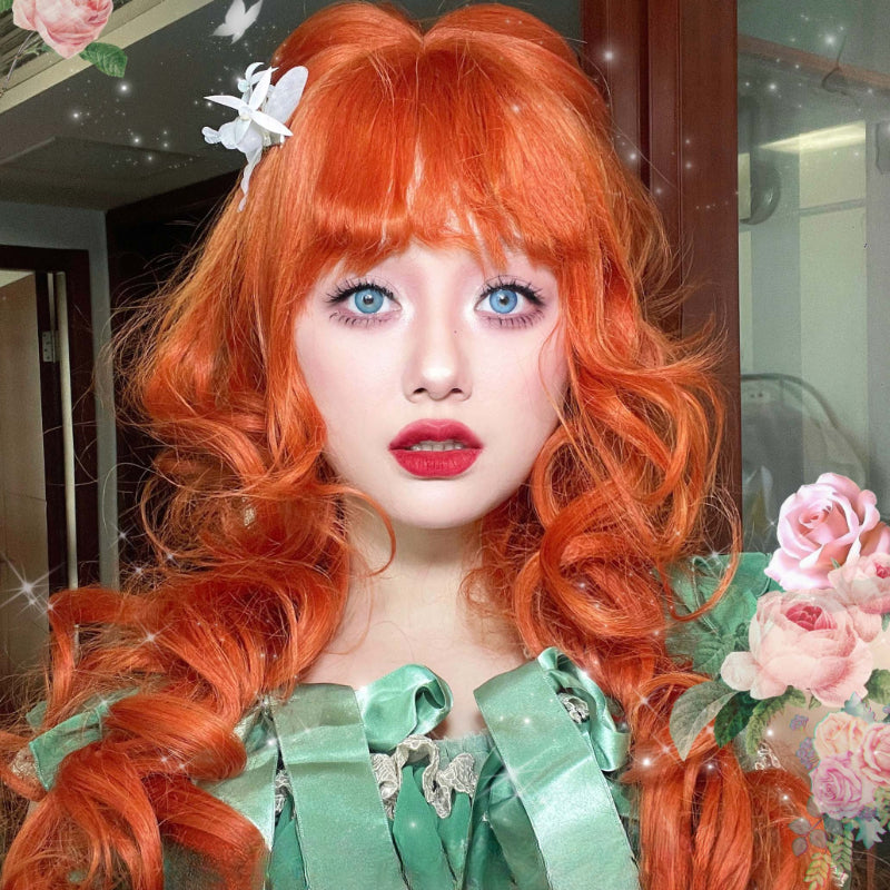 Free Shipping For Hivava Princess Aria Orange Curly Wig