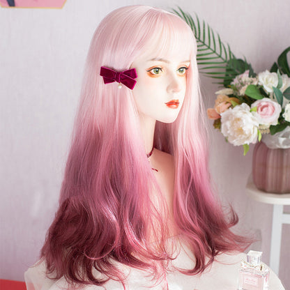 Free Shipping For Hivava Lolita Rose Pink Purple Gradient Wig