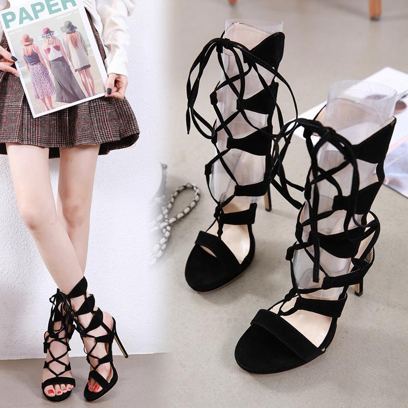 Lace Up Sandals Nightclub Fishbill ROMAN SANDALS