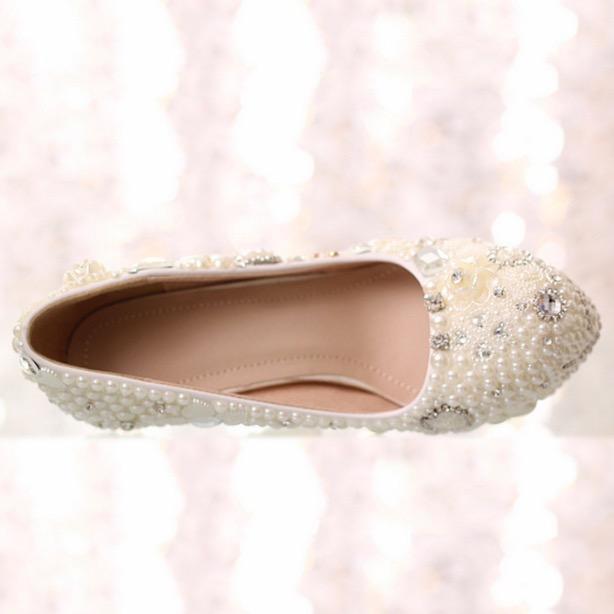 Pearl Diamond Wedding Shoes