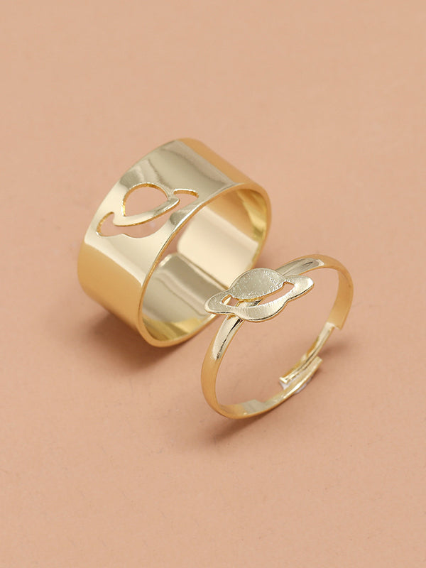 New Fashion Punk Planet Shape Rings Accessories-Homeundewear