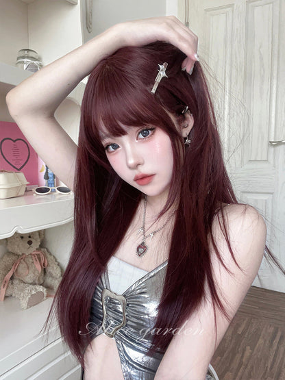 Free Shipping For Hivava Casual Series Cherry Red Straight Wig