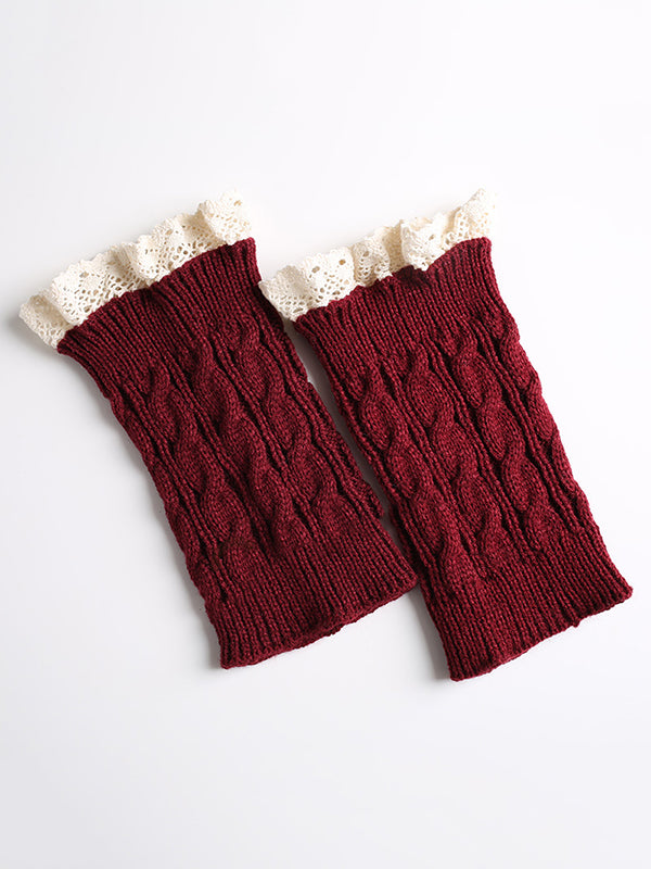 Original Creation Keep Warm Hollow Jacquard Leg Warmers Accessories-Homeunderwear