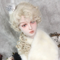 Free Shipping For Hivava Beige/Light Gold Lolita Court Roman Curly Wig