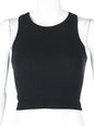 Solid Color Sleeveless Slim Sports Casual Tanks