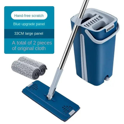 Free Shipping ForHandsfree Flat Mop Bucket Set