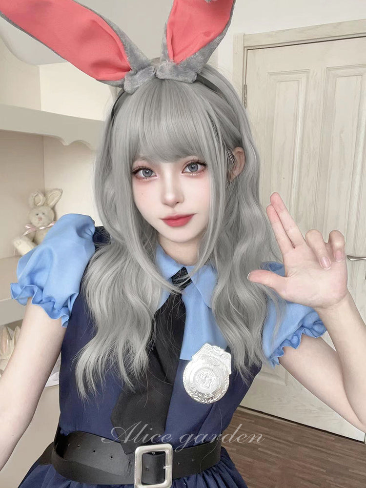 Free Shipping For Hivava Casual Series Judy Hops Silver Long Wig