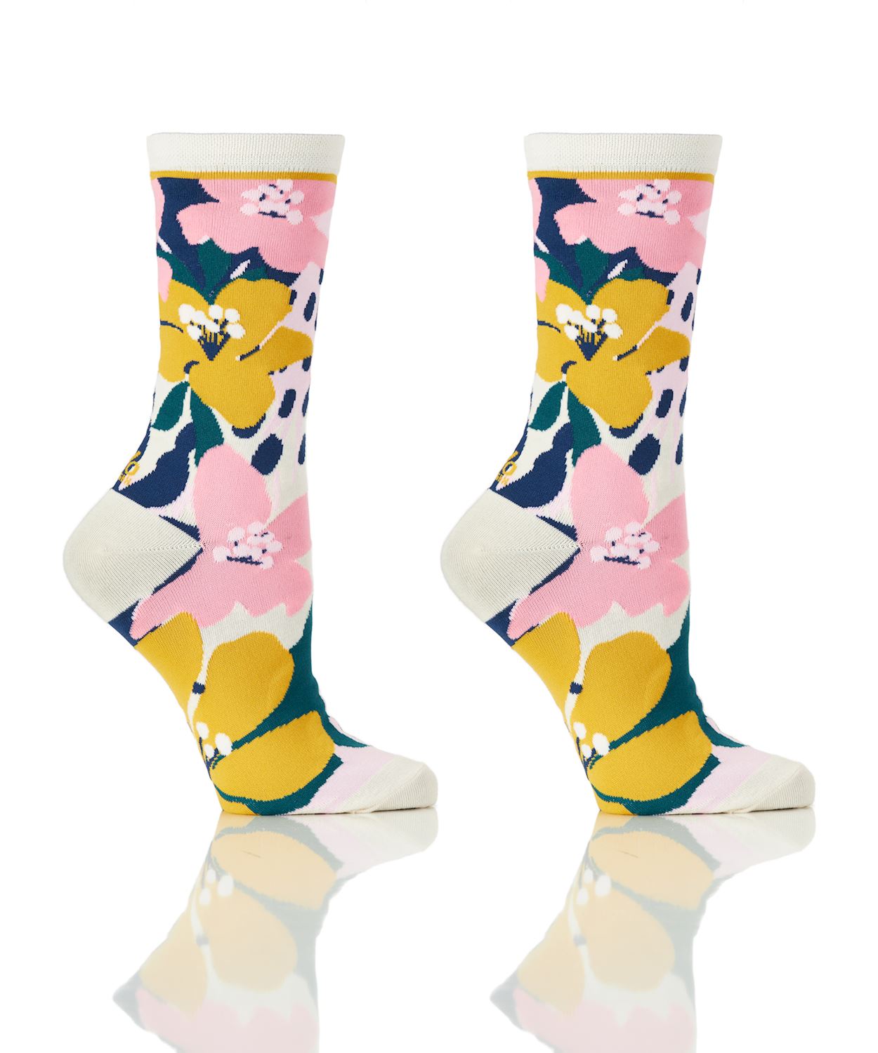 Free Shipping For Women's Crew Sock Bold Blossoms