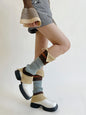 New Fashion Leisure Fashion Buttoned Contrast Color Leg Warmers Accessories-Homeundewear