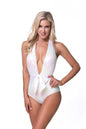 Free Shipping For Plunging V-neckline Tie Front One-piece Swimsuit