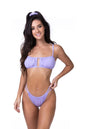 Free Shipping For Seamless Pale Purple Bikini Set