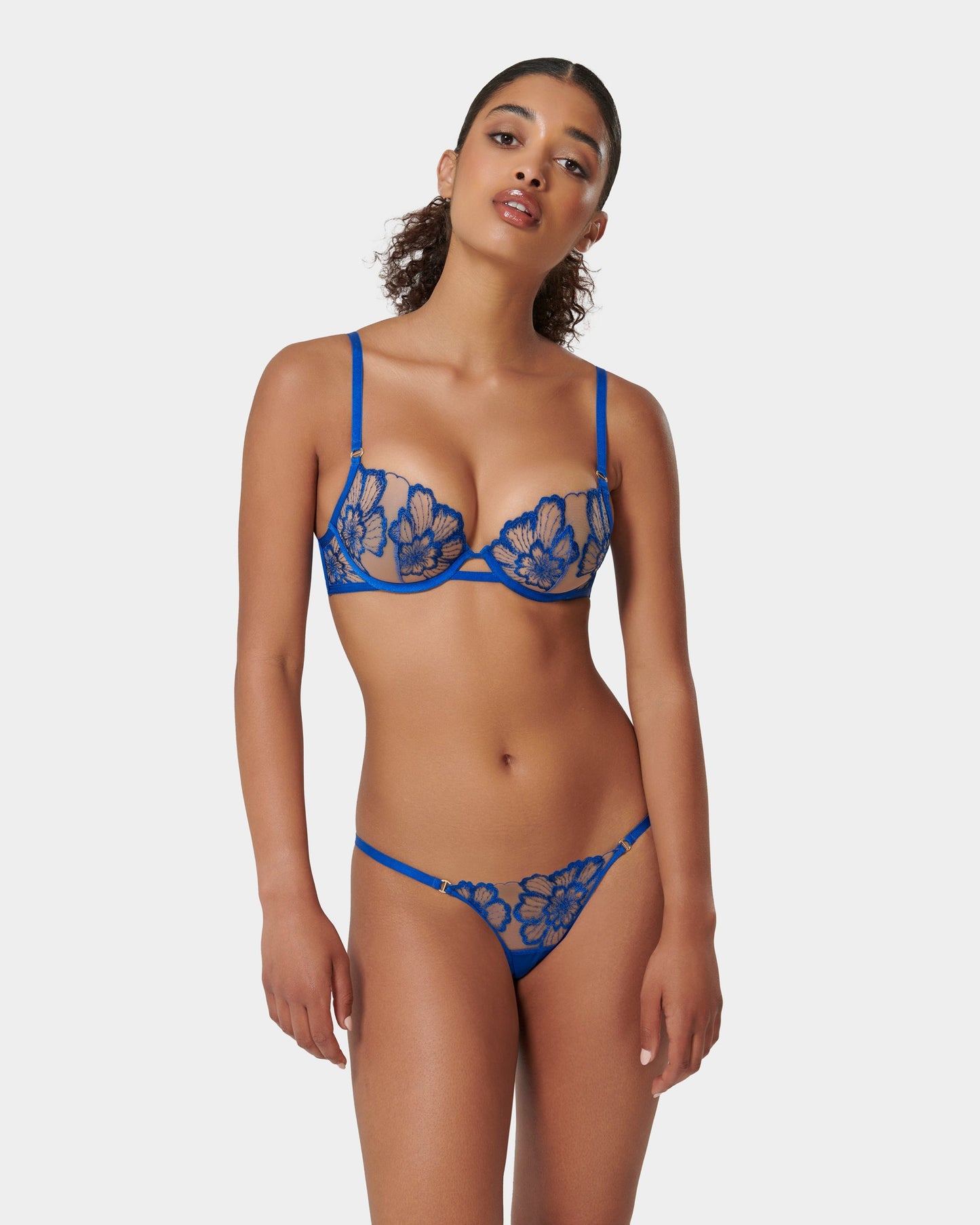 Catalina Wired Bra Egyptian Blue/Sheer