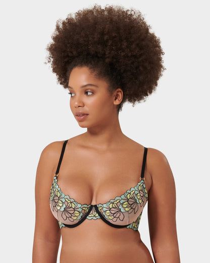 Serena Wired Bra Mint/Lemon/Black