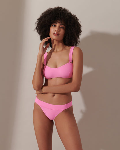 Lucerne Bandeau Bikini Top Pink 