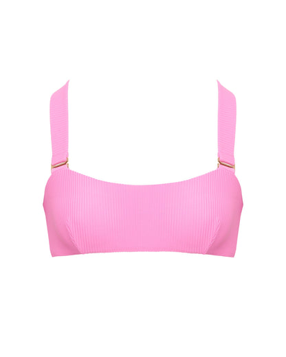 Lucerne Bandeau Bikini Top Pink 