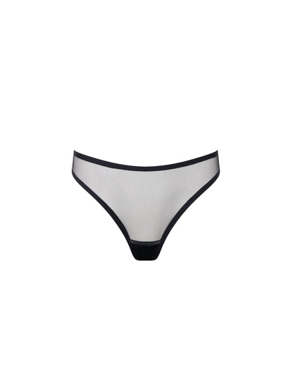 Naomi High-Waist Thong Black