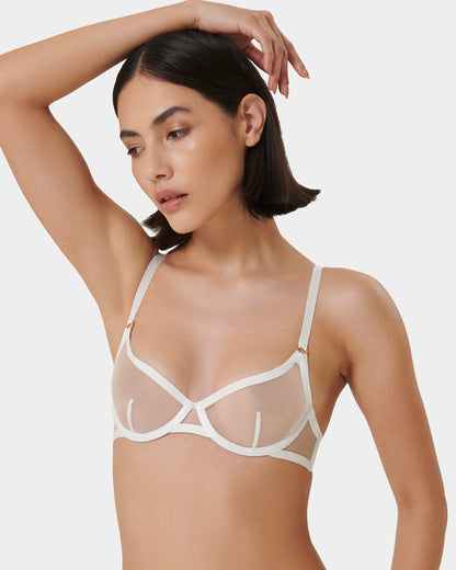 Naomi Wired Bra White