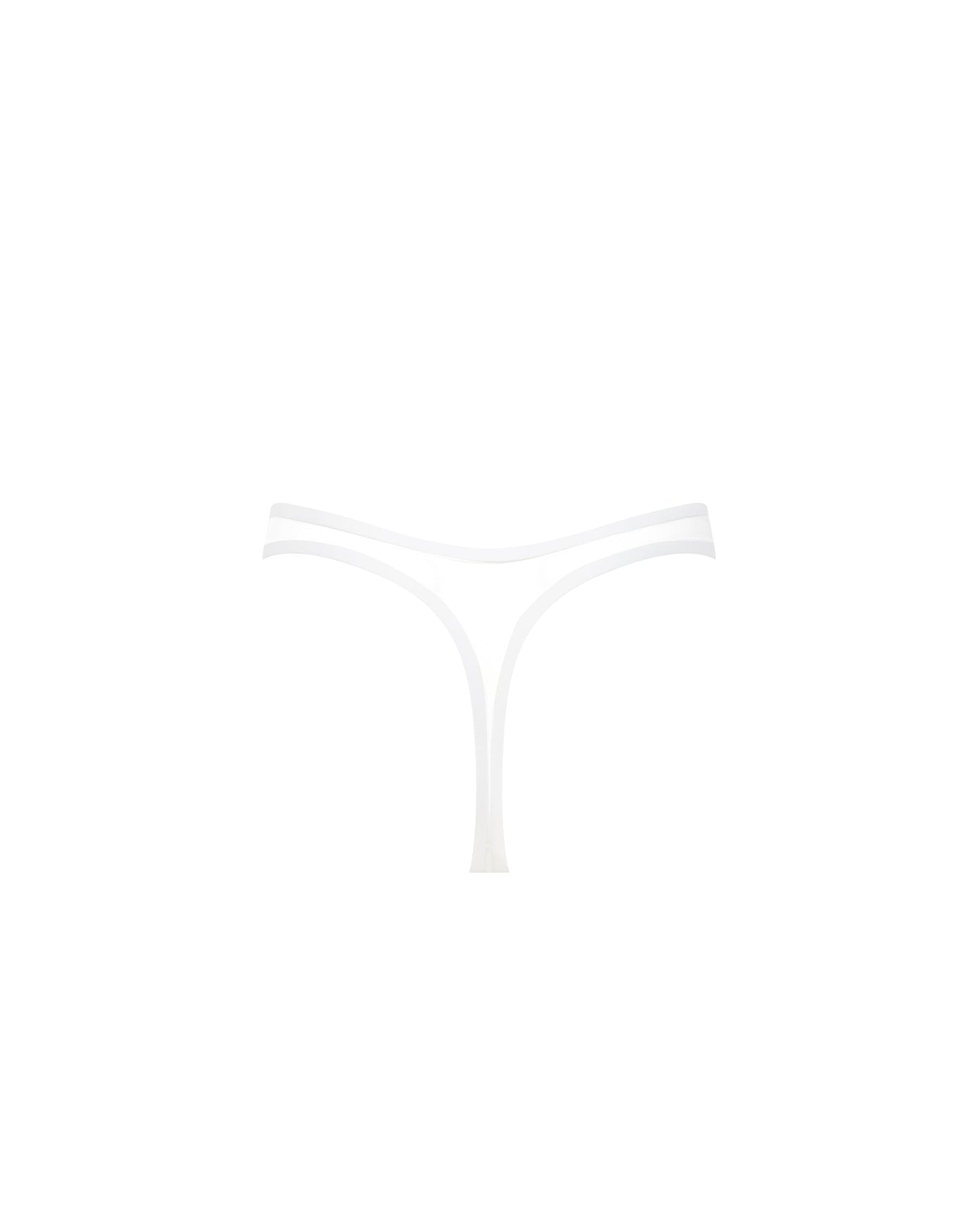 Naomi High-Waist Thong White