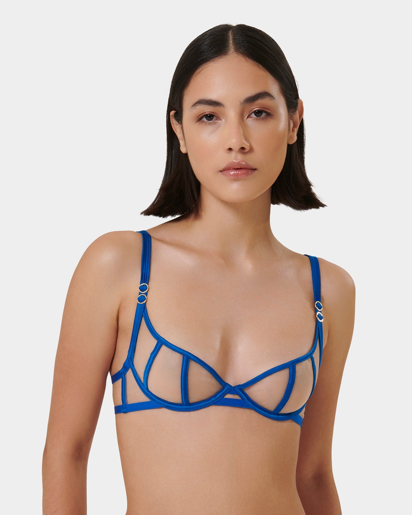 Etta Wired Bra Egyptian Blue/Sheer