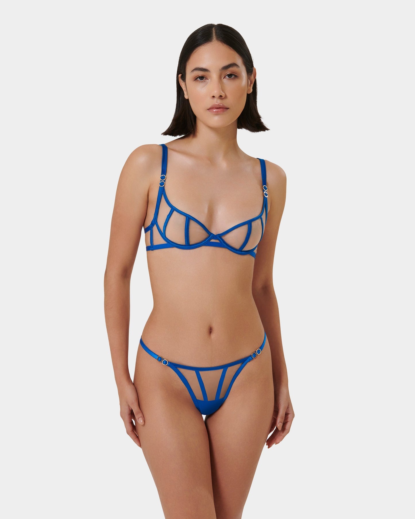 Etta Wired Bra Egyptian Blue/Sheer